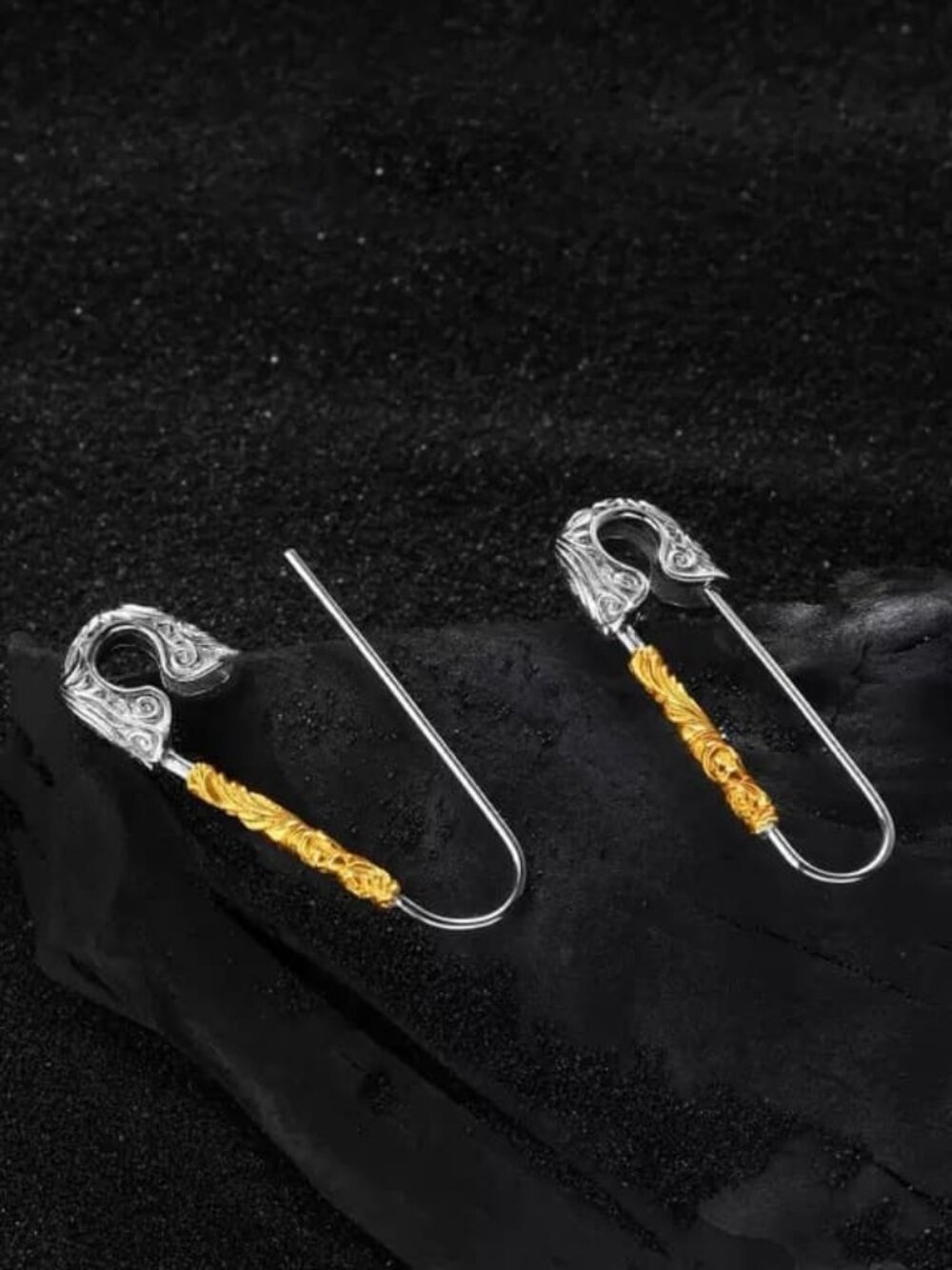 Safety Pin Earrings Unisex